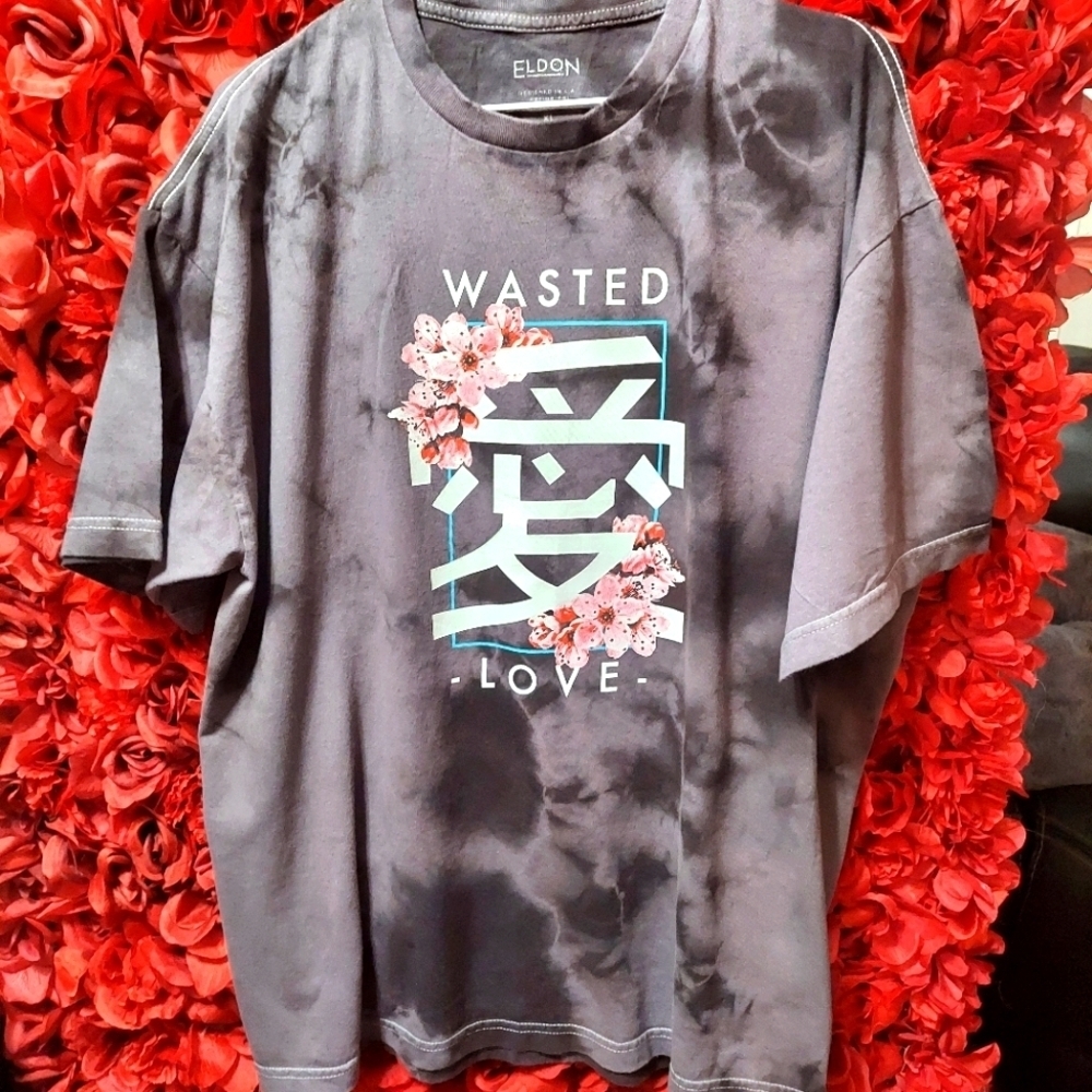 Eldon Women's Size X-Large Wasted Love Tie dye T-shirt